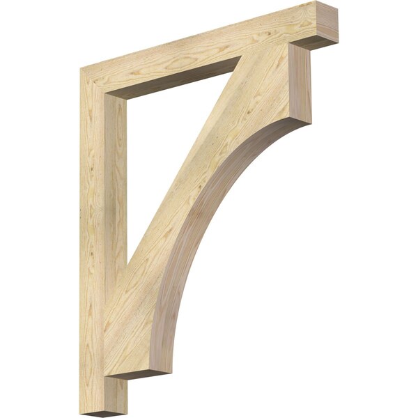 Ekena Millwork Westlake Block Rough Sawn Bracket, Douglas Fir, 4"W x 36"D x 42"H BKT04X36X42WTL05RDF - main
